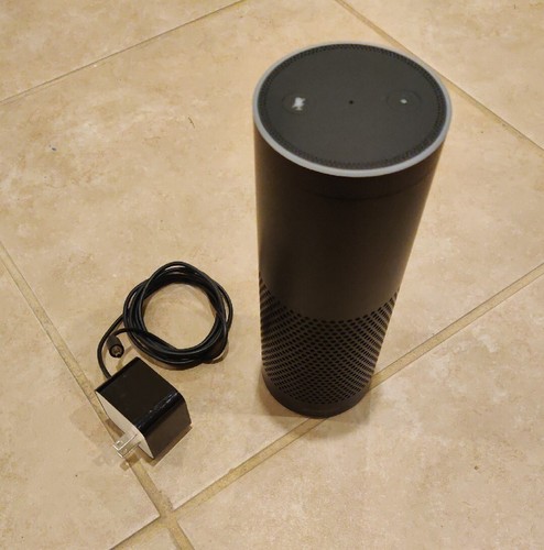 Amazon Echo 1st Generation Smart Speaker featuring Alexa w/ Adapter - Picture 4 of 5