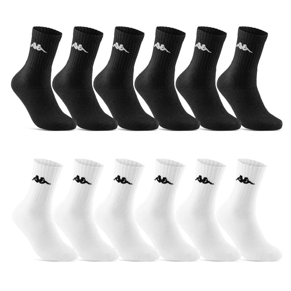 6 | 9 | 12 Paar KAPPA Sportsocken Tennissocken Arbeitssocken Herren Damen Socken - Bild 1 von 4