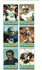 1990 Allan Kaye's Football Card News UNCUT SHEET PROMO FOLDER / BO JACKSON