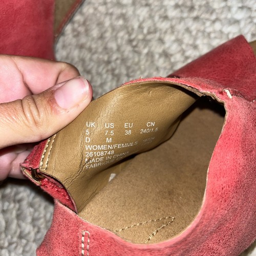 Clarks Women's Dark Pink Wedges - Picture 4 of 4