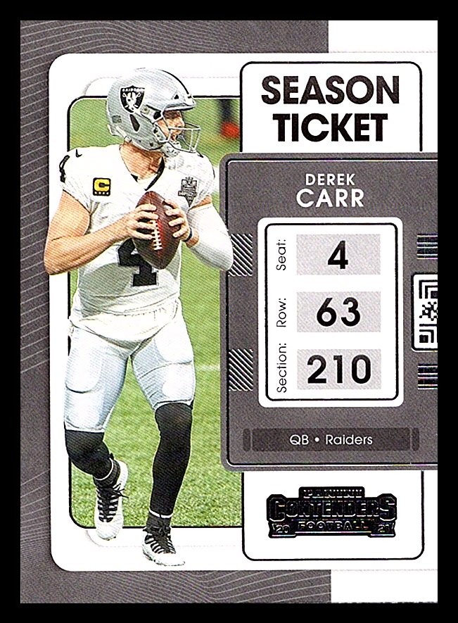2021 Panini Contenders #57 Derek Carr