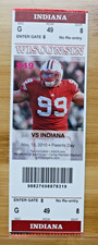 Vintage 2010 Indiana Vs Wisconsin College Football Ticket Stub