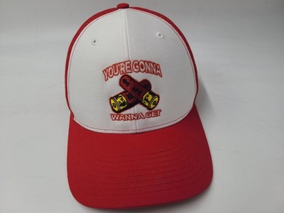 You're Gonna Wanna Get Shotgun Shells Mesh Trucker Snapback Hat Cap White Red