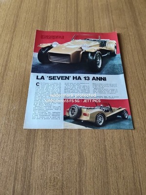 1970 SEVEN S4 CAR TECHNICAL CHARACTERISTICS ENGINE FORD EPOCH