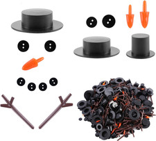 Pdfans 800Pcs Christmas Snowman DIY Craft Kit for DIY Crafting and Sewing