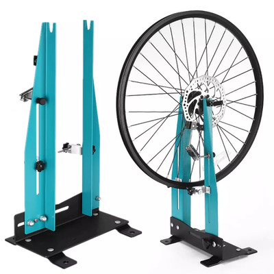 Fahrrad Zentrier Ständer 16''-27.5'' Räder Reparaturständer Zentrierständer Grün