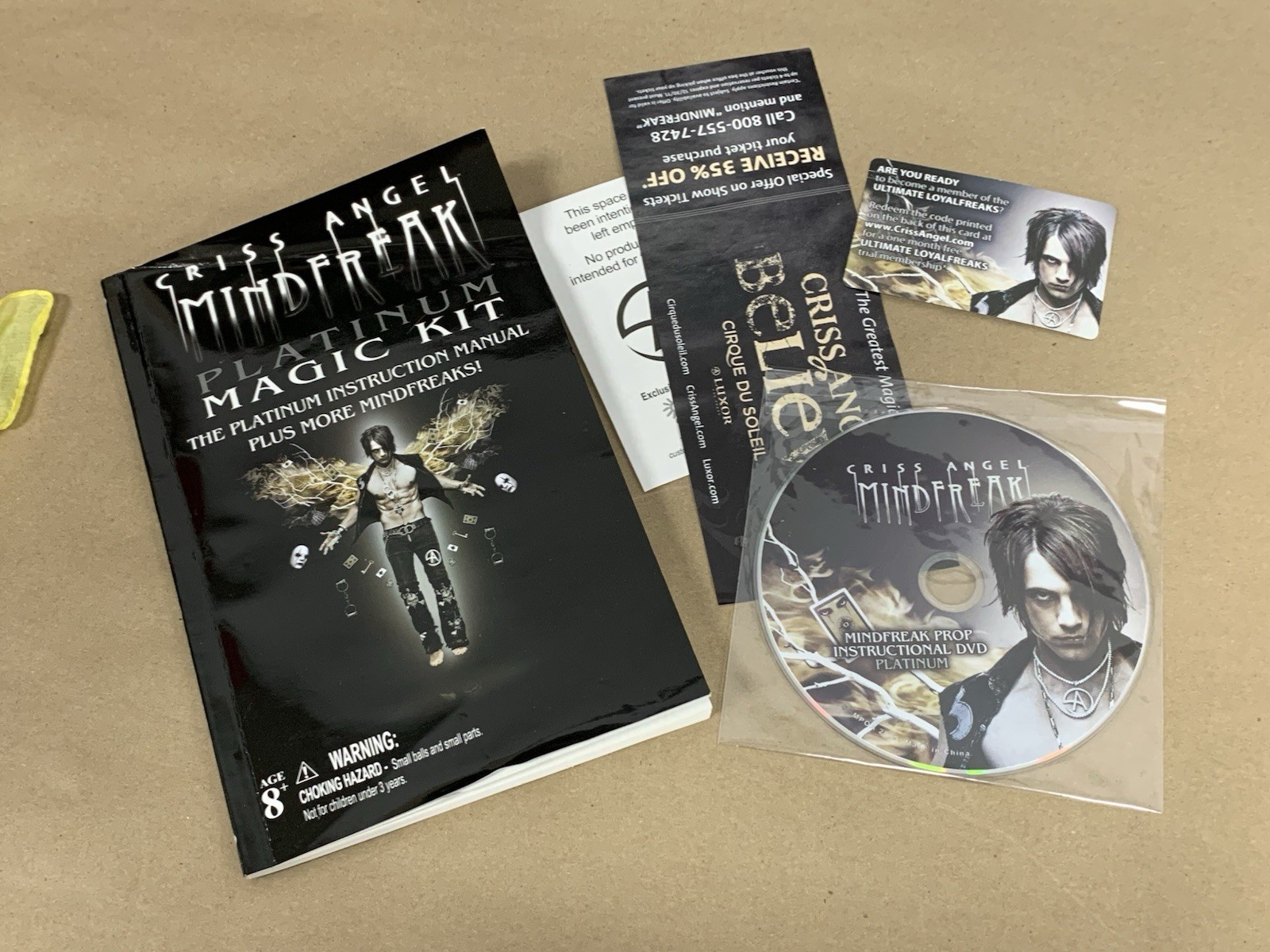 Chris Angel Mind Freak Platinum Magic Kit 250 Plus Tricks Complete With Extras