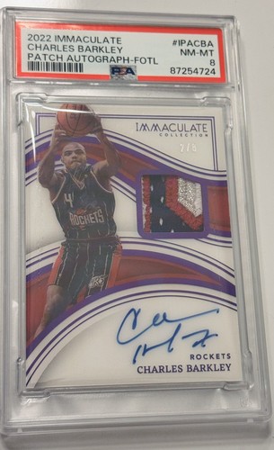 2022-23 Panini Immaculate FOTL Charles Barkley Patch Auto #/8