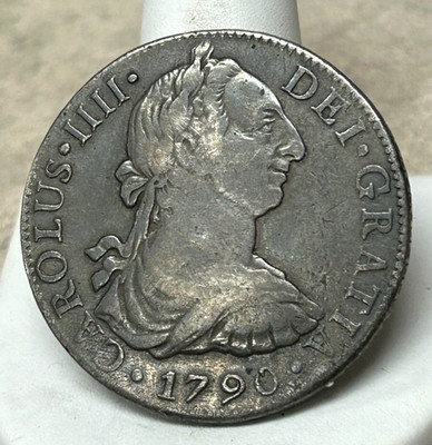 1790 Mo FM CAROLUS-IIII (Not IV) 8 Reales - High Grade - Well