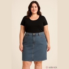 Liz Claiborne Vintage Denim Knee-Length Skirt