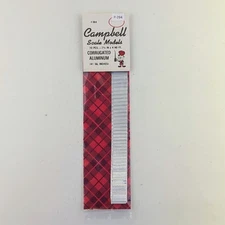 Campbell Scale Models 804 HO Scale Corrugated Aluminum - 10 PCS - 7.5 x 4 HO Ft