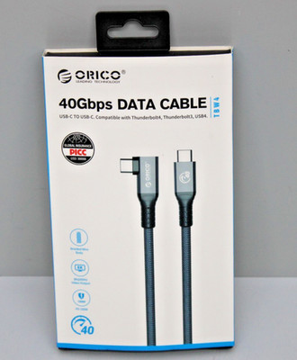ORICO Kabel Thunderbolt 4 Kompatibel mit Thunderbolt 3/USB4 2M Rechter Winkel
