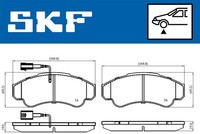 Vkbp 80441 E Skf Bremsbelagsatz, Scheibenbremse FüR CitroËN,Fiat,Peugeot