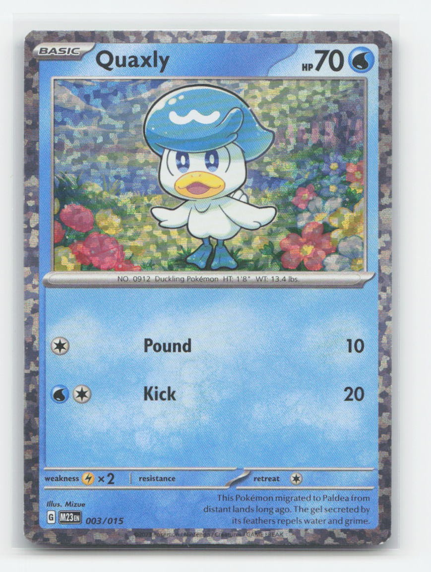 Quaxly 003/015 - holo P McDonald's Collection 2023 Pokemon NM