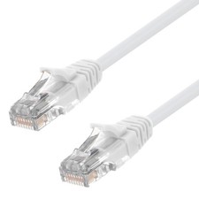 Ethernet Patch Cable CAT5E, UTP, 24AWG, 10 Ft, 10 pack, White