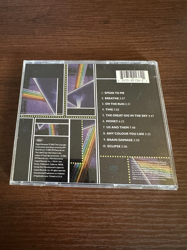 PINK FLOYD темная сторона Луны [SACD] супер аудио CD 5.1 многоканальный - Изображение 2 из 3