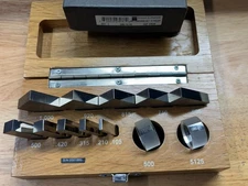 Tesa Brown & Sharpe 598-10-18 Micrometer inspection gage block Set optical flats