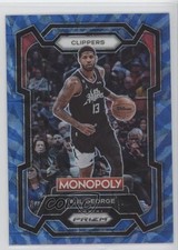 2023-24 Panini Prizm Monopoly Tiger Stripe Boardwalk Blue Paul George #39 s5j
