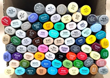 LOT OF 80 - Copic Sketch Markers  Refills - Assorted Colors - Double Tip - NEW 