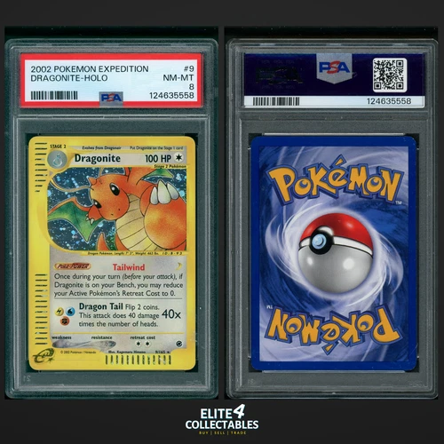 Dragonite 9/165 Holo - PSA 8 (Expedition)