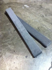 (2) Charcoal PermaBunk Boards - Marine Trailer Runners -  2x6x3 - HDPE - NO ROT