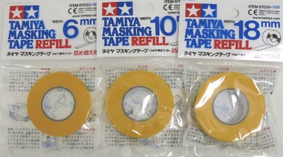 Tamiya 87033C Masking Tape Refill Combo Pack 6mm 10mm 18mm x 18m