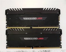 Corsair Vengeance LED 16GB 2x8GB DDR4 RAM 2666MHz CMU16GX4M2A2666C16R - Red
