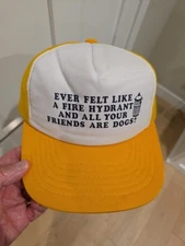 🔥 Vintage 1980s Trucker snapback Hat Humorous Message