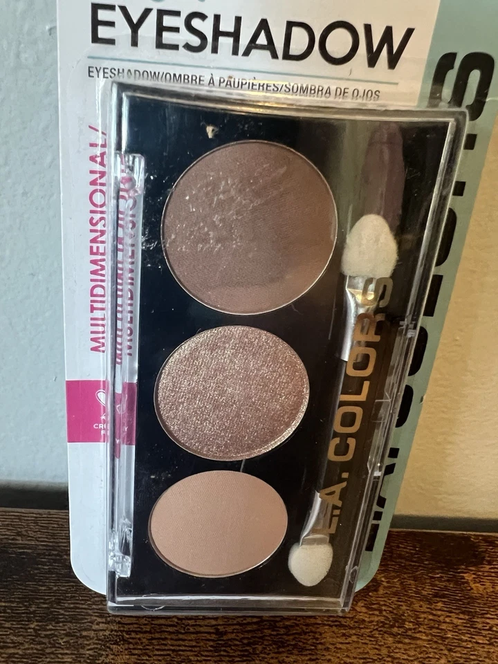 LA COLORS 3 Color Eyeshadow Palette w/ Applicator Tumbleweed C68678A 0.19 Oz NEW - Image 2 of 3