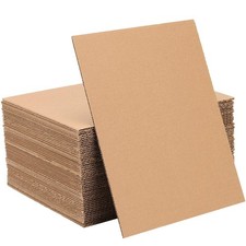 300 Pack Corrugated Cardboard Sheets 5 x 7 x 1/16 Inches Brown Corrugated Car...