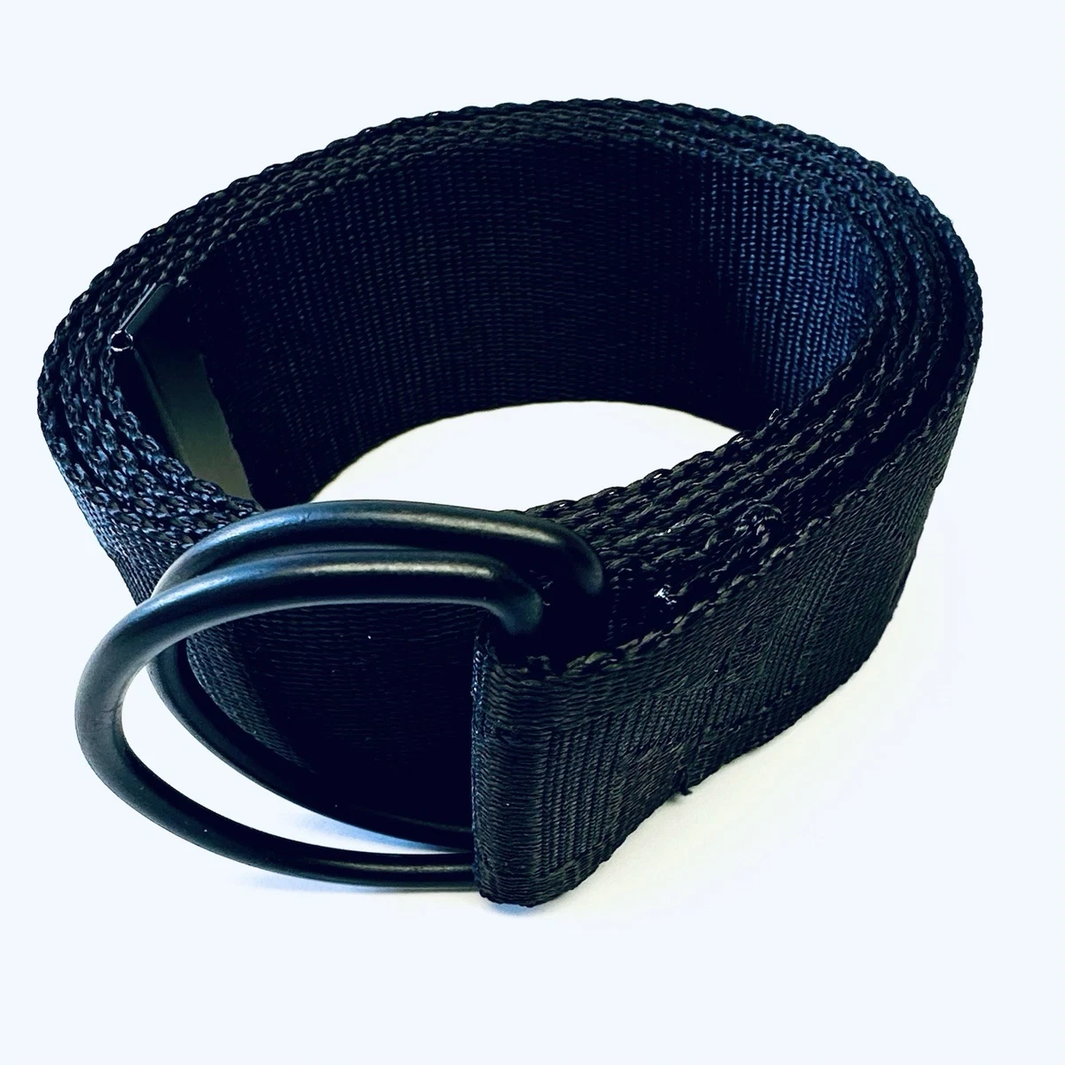 Proenza Schouler Logo Webbing Belt Blue Black Nylon D-Ring Streetwear 58\