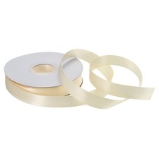 15 mm 50 Yard Satin Gro&szlig;kornband f&uuml;r Heilige Geschenk Verpackung Beige