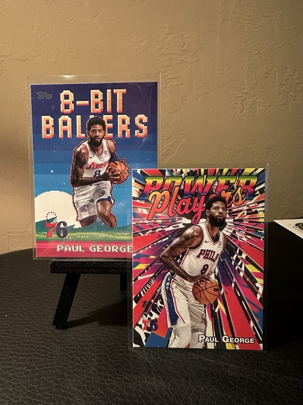2025-26 Topps Paul George 8-Bit Ballers & Power Players -76ers