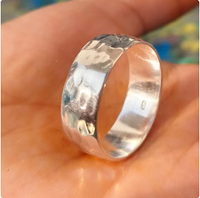 Classic Sterling Silver Band Ring   Minimalist 925 Silver Ring   Handmade Unisex