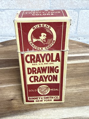 VTG  1940 s Mostly Full Pack Crayola Crayons. Binney & Smith. VG. No.24