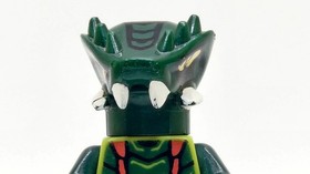 LEGO minifigure Lizaru njo0068 Ninjago Rise of Snakes 9557 green snake      read