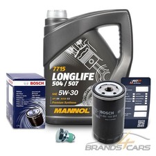 BOSCH &Ouml;LFILTER + 5l 5W-30 F&Uuml;R AUDI A3 A4 A6 SEAT SKODA VW GOLF 4 5 POLO TOURAN