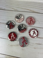 Alabama Bama Univ Roll Tide Retractable ID Name Badge Holder Reel clip on U Pick