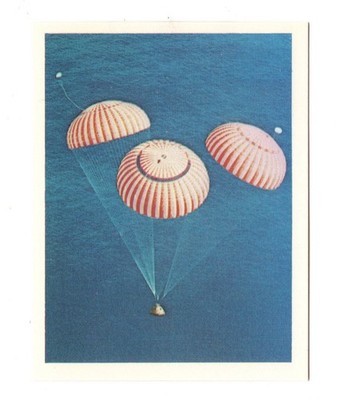 Exploration of Space 1982. #16 Apollo 17 with landing parachutes open