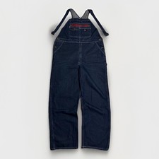 Dickies Denim Bib Overalls Large Regular 40x30 Dark Wash Utility