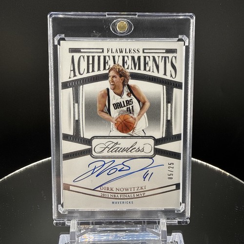 2023/24 Panini Flawless Achievements MVP Dirk Nowitzki AUTO /25 Mavericks