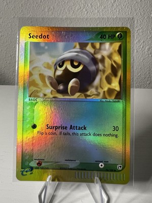 Seedot # 76/100 Reverse Holo EX Sandsturm 2003 Pokemon Englisch Mint Vintage