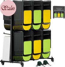 Folding Chair Rack Folding Chair Cart Folding Chair Storage Dolly with Wheels an