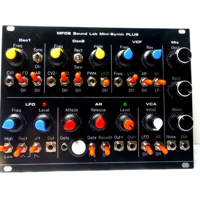 MFOS Sound Lab Mini-Synth Plus Eurorack. Analog synthesizer. Black -New