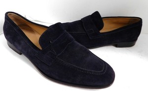 Scarosso Stefano Black Suede Leather Penny Loafers Italy $415rt sz EU 47 Scarosso Loafers | eBay main image 2