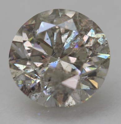 0.70 Carat Top Silver SI2 Round Brilliant Natural Enhanced Diamond 5.57mm VIDEO