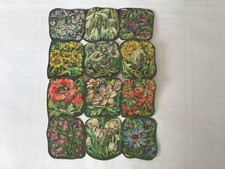 DDR Sammelbilder Glanzbilder Posiebilder Stammbuchbilder Pflanzen, ganzer Bogen