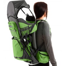 Comfortable Hiking Baby Carrier Backpack with Diaper Pad, Insulated Pocket, Hood