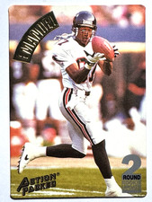 ROOKIE CARD BERT EMANUEL Atlanta Falcons 1994 Action Packed Football Card #158. rookie card picture