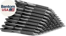 40 Pack Bulk Pens Ballpoint Smooth Writing Pens, Retractable Black Ink Pen, Medi